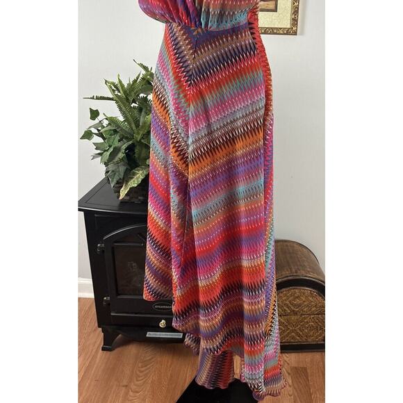 Muse by Boston Proper Bohemian Blouson Dress Sz 4 High And Low - Picture 5 of 14